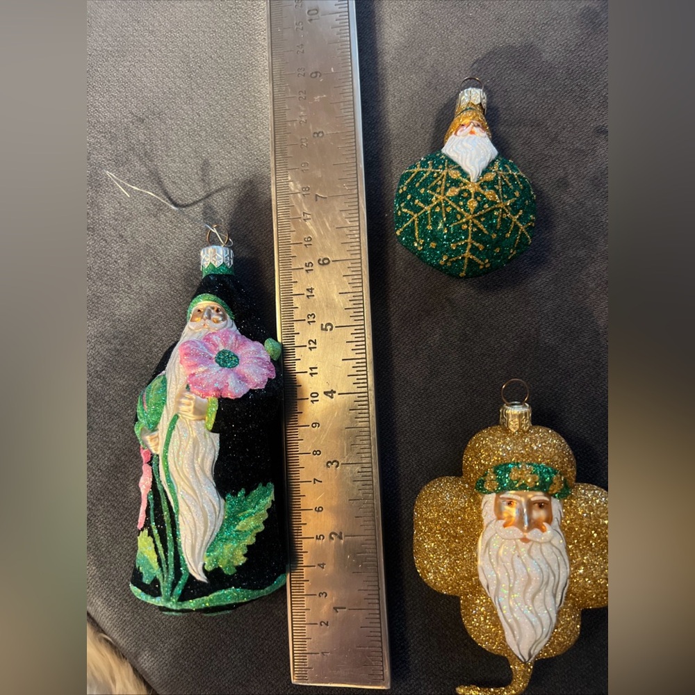 Lot of 3 Patricia Breen Christmas ornaments